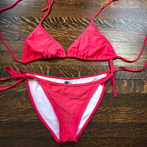Island World Apparel Swim Island World Apparel Hot Pink String Bikini Poshmark